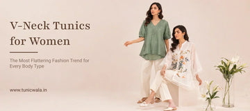 V-Neck Tunics for Women