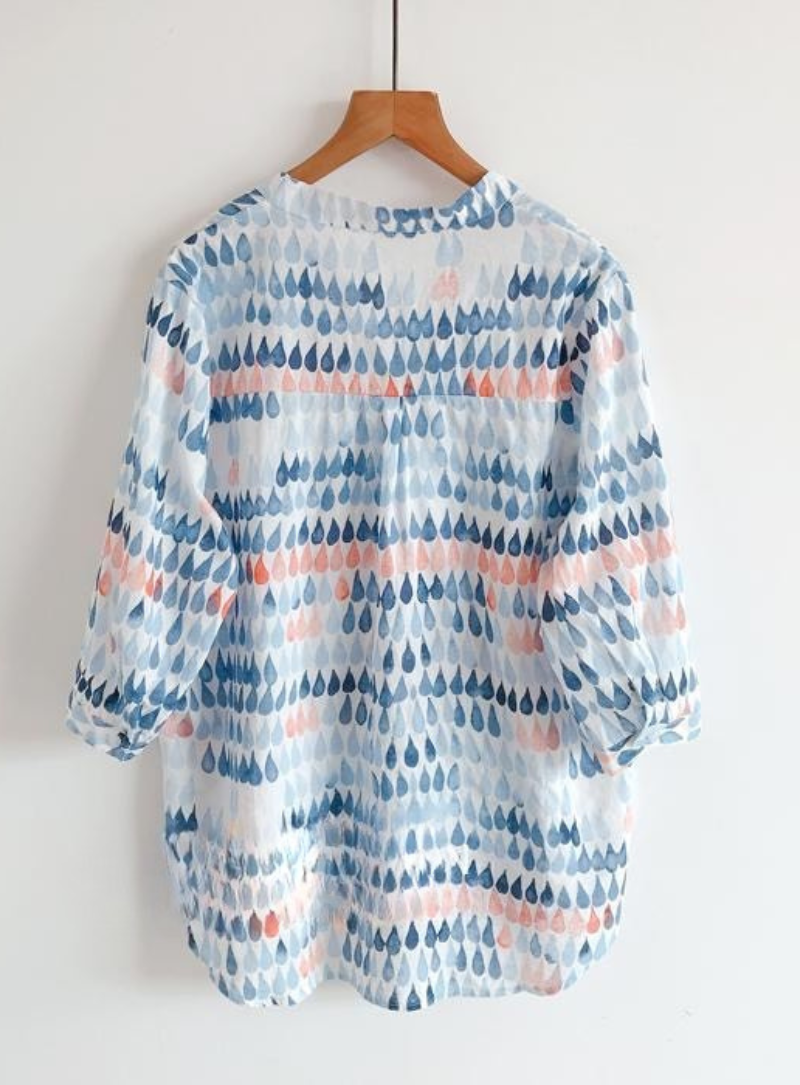 Blue Cotton Tunic for Women