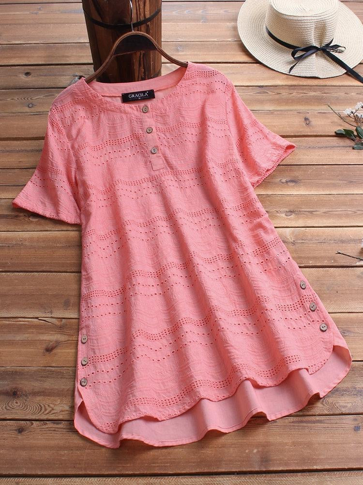 Ethnic Heavy Chikankari Pink Tunic For Women