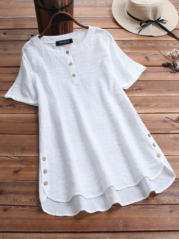 Ethnic Heavy Chikankari White Tunic For Women