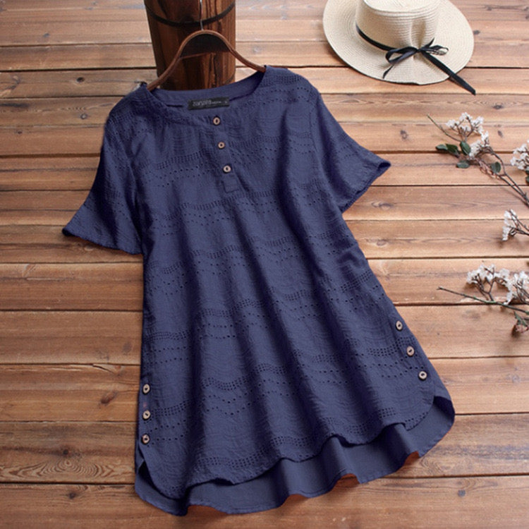 Ethnic Heavy Chikankari Blue Tunic For Women