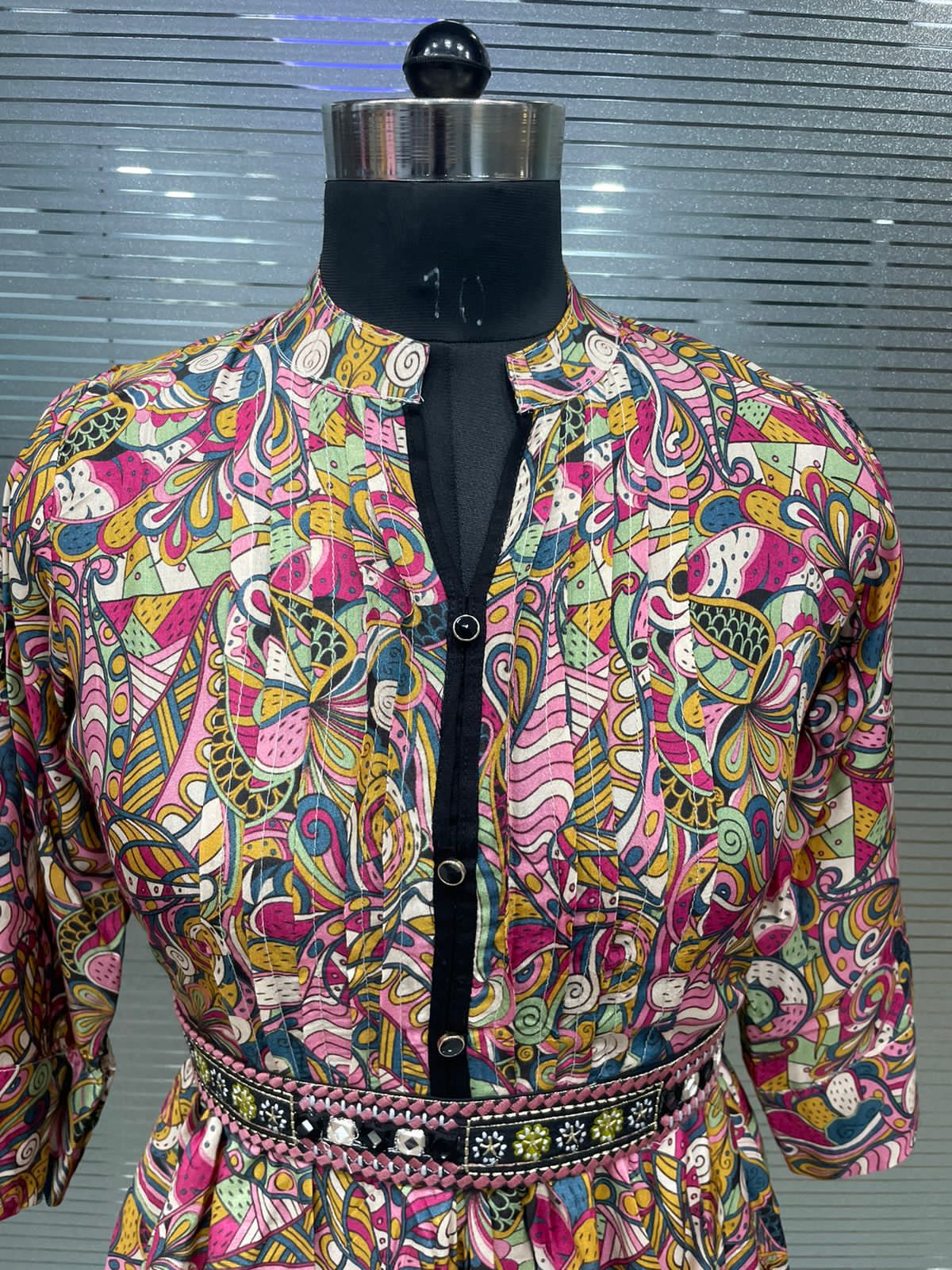 Heavy Cotton Printed Tunic for Women