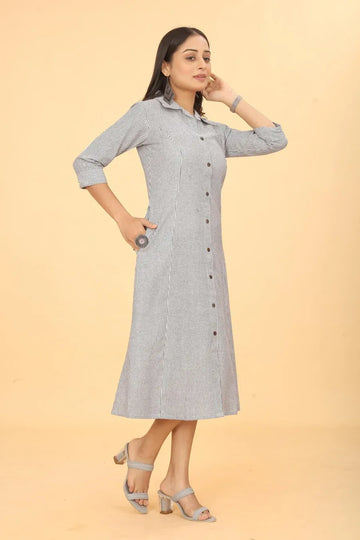 A-line Gray Women Dress
