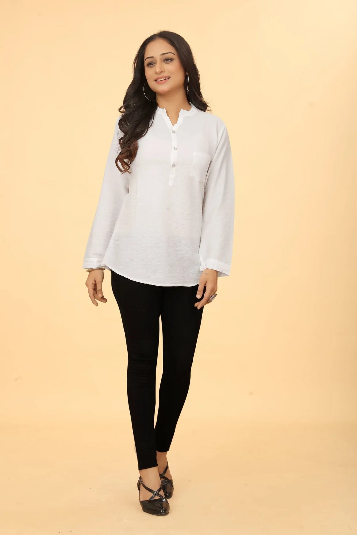Cotton Tunic White Women