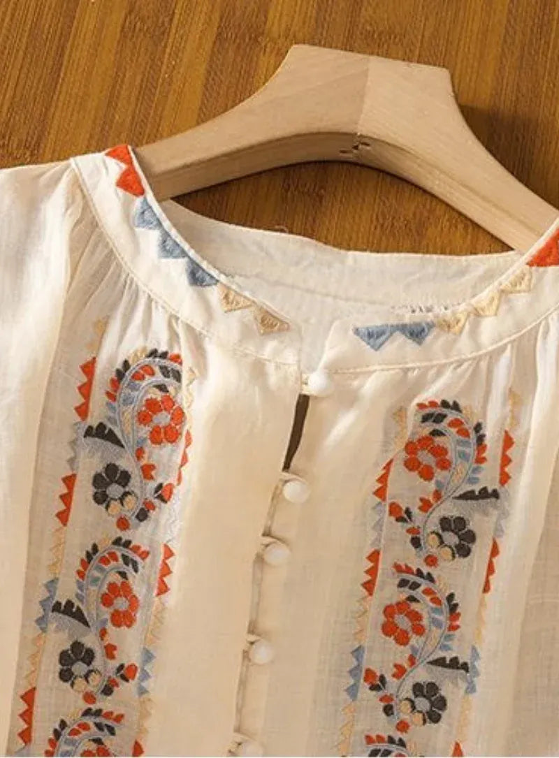 Floral Cream Top