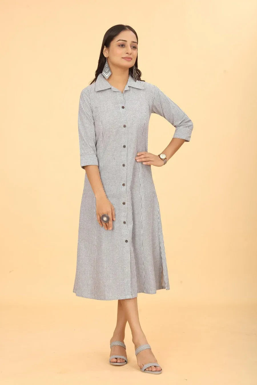 Gray Dress A-line