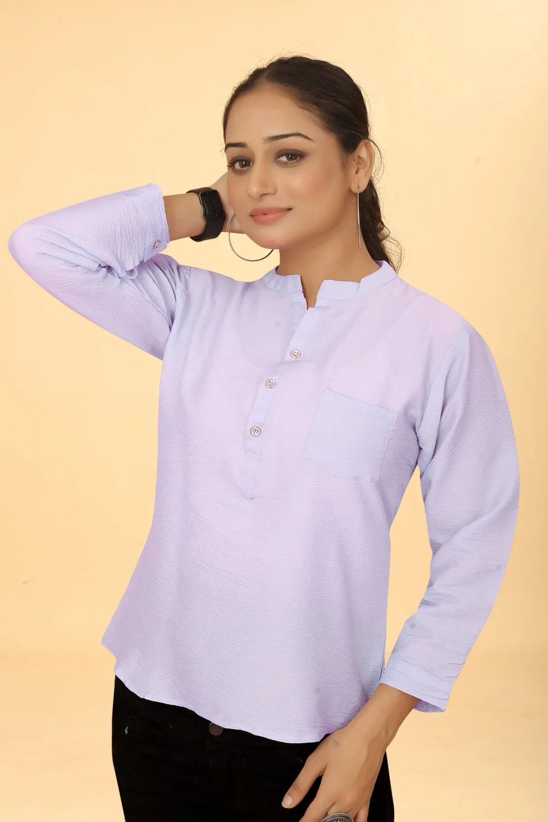 Lavender Cotton Tunic