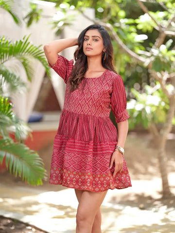 Maroon Tunic For Women
