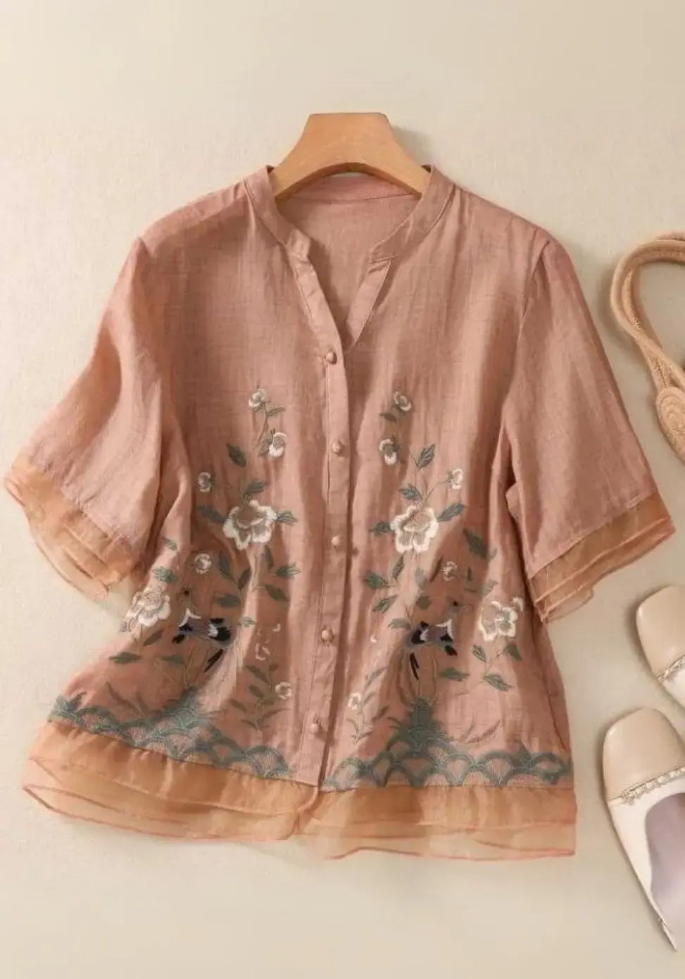 Peach Cotton Top