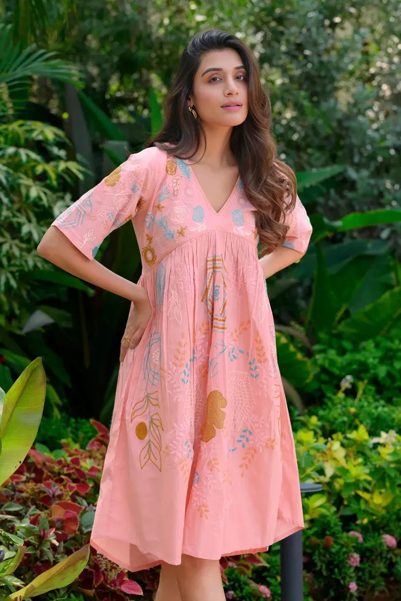 Peach Dress