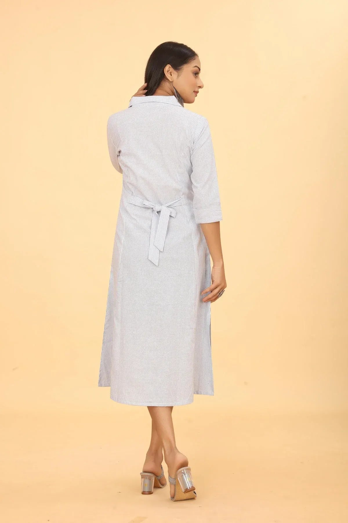 White A-line Dress Women