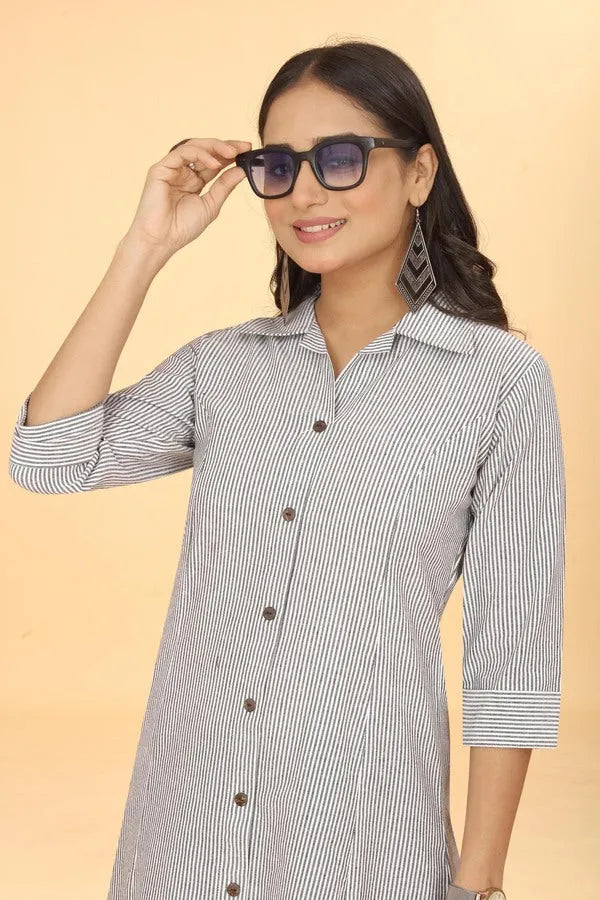 Women Gray A-line Dress